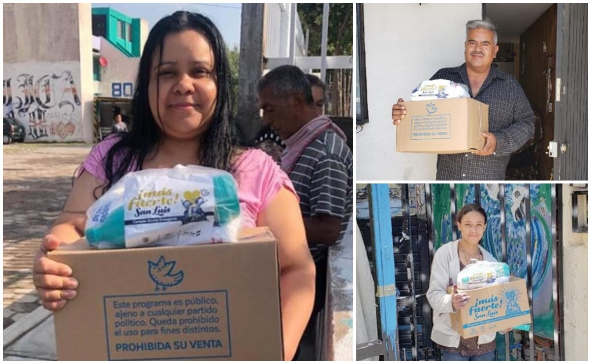 Reparten despensas a más de 2 mil 800 personas vulnerables en capital de SLP