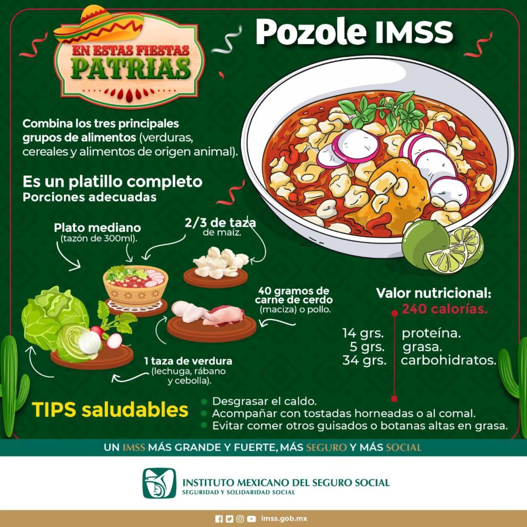 Pozole IMSS. Foto: IMSS, FB
