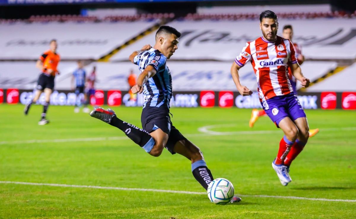 Clásico de la 57. Gallos empata de último minuto frente al Atlético de San Luis. Foto: Club Querétaro