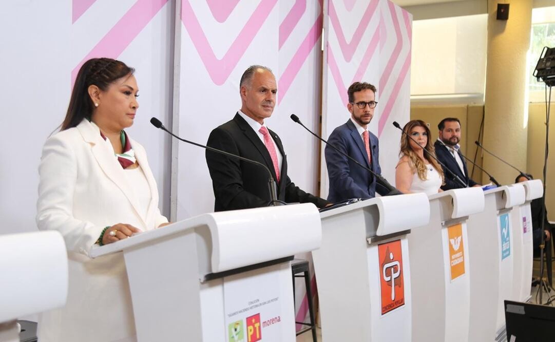 Celebran debate entre candidatos y candidatas a la alcaldía de SLP; Galindo, el único ausente. Foto: Especial