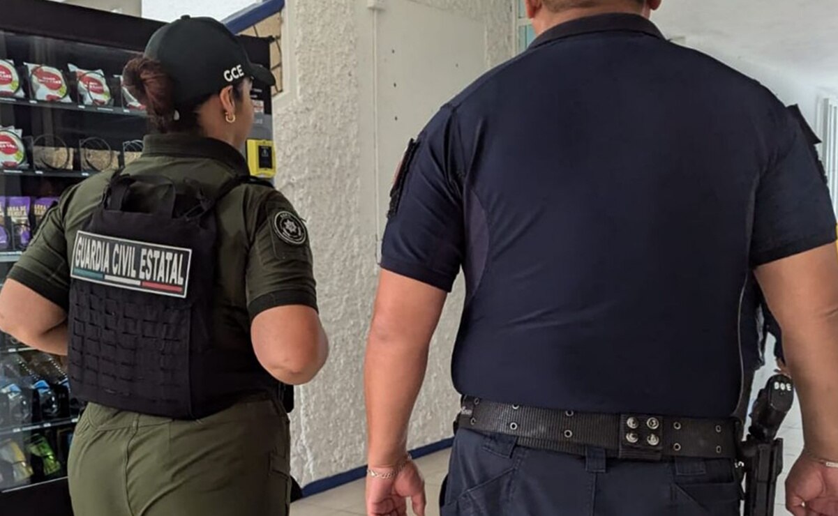 Guardia Civil de SLP ingresa al plantel del Salesiano tras supuesta amenaza de armas. Foto: Especial