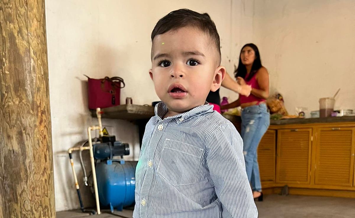 Pide mujer ayuda, a través de redes, para localizar su hijo de año y medio en SLP. Foto: Tomada de Facebook