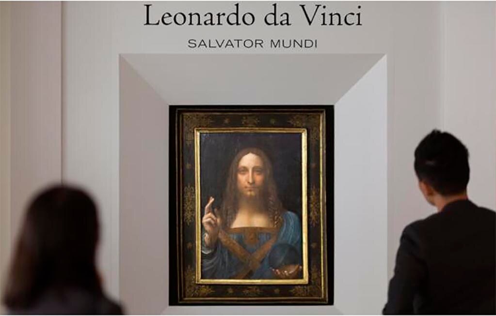El "Salvator Mundi", atribuido a Leonardo da Vinci, se subastó por 450 millones de dólares en noviembre de 2017. Foto: EFE/ Jerome Favre