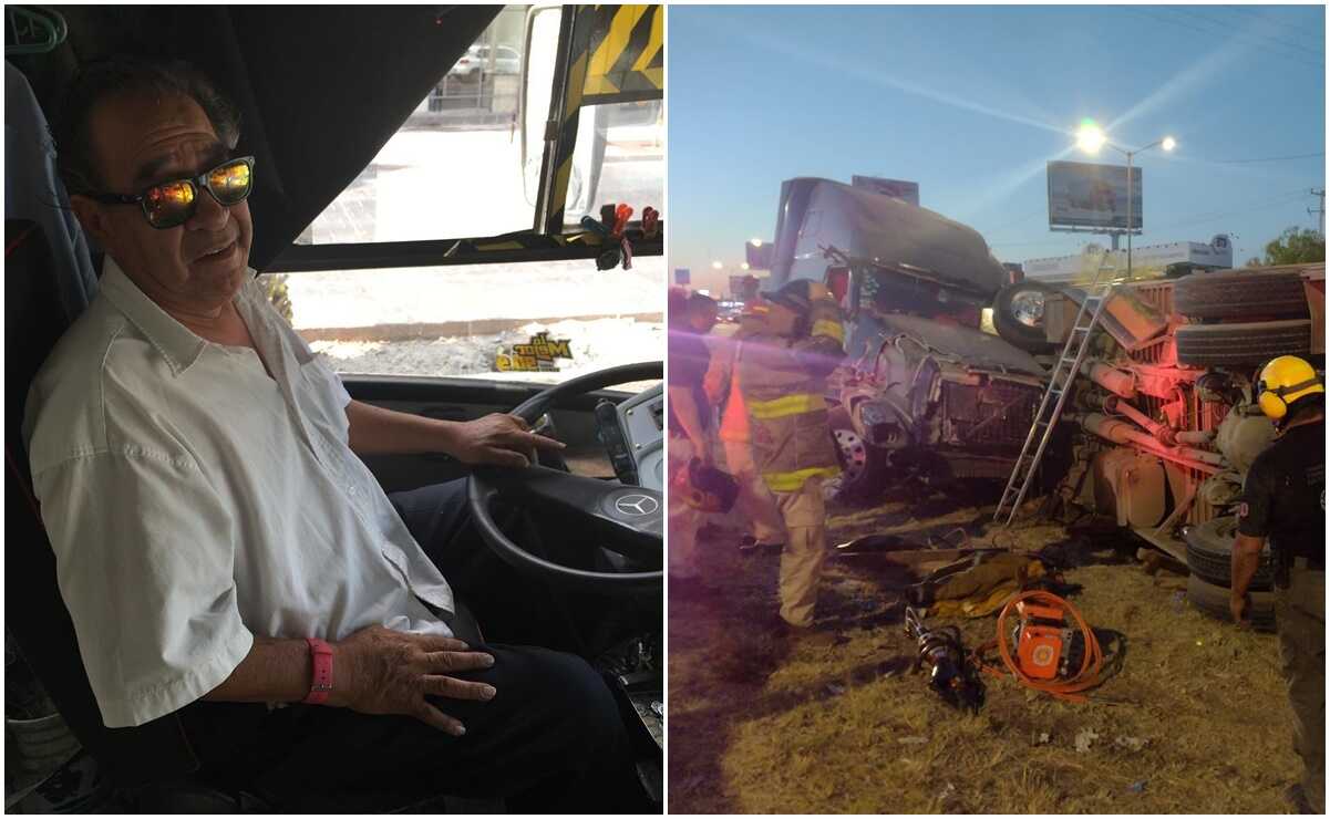 Chofer conocido como "El Bombón", entre los muertos del choque entre tráiler y camión. Fotos: Especiales