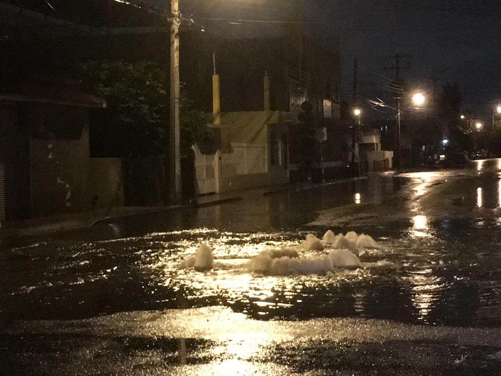 Habitantes de Industrial Aviación denuncian drenaje colapsado