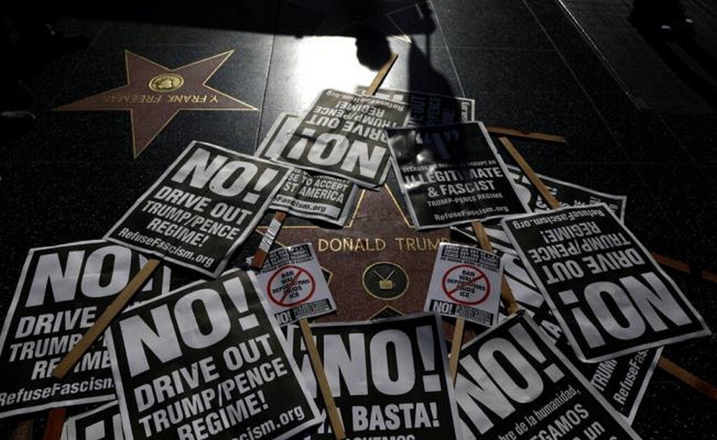 Concejo pide retirar estrella de Trump de Paseo de la Fama