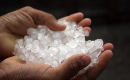 Prevén caída de granizo para esta tarde en San Luis Potosí