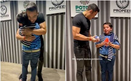 VIRAL. Niño rompe en llanto al conocer a Carlos Rivera en SLP; así fue su encuentro en la Fenapo