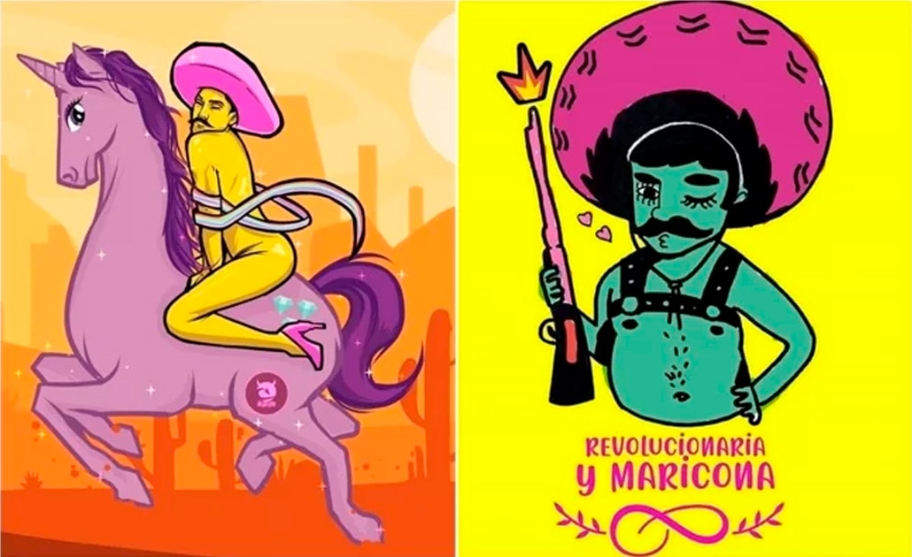 Ilustradores muestran apoyo a Fabián Cháirez con recreaciones de "La Revolución"