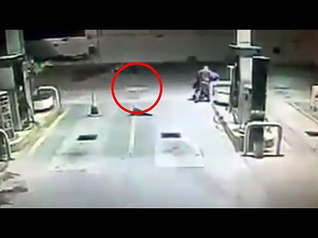 Captan en video a perro que evita asalto en gasolinera de Tamaulipas