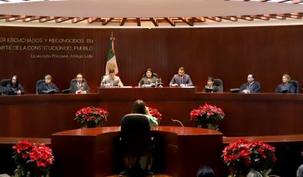 Olga Regina García López rinde su último informe al frente del Poder Judicial de SLP