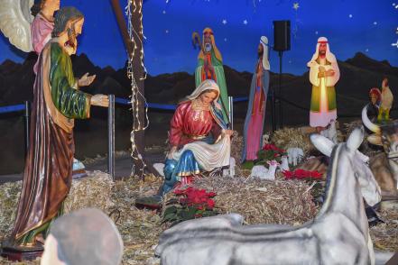 Listo nacimiento navideño en Palacio de Gobierno