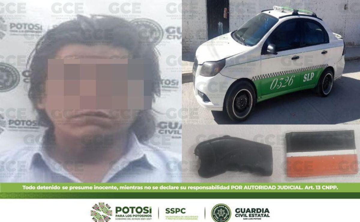 Guardia Civil detiene a taxista tras participar en asalto a pasajeros en SLP 