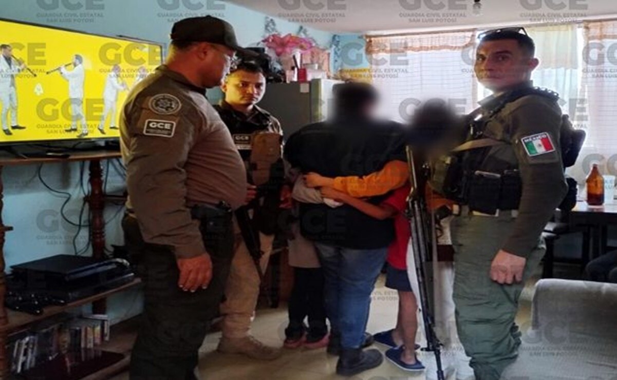 Rescatan a niños víctimas de secuestro virtual en SLP. Foto: Especial
