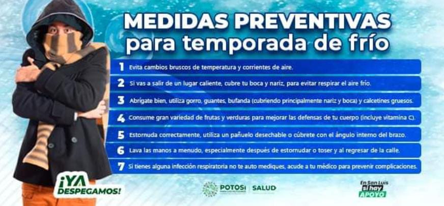 Tormenta invernal en SLP: Cómo cuidarse del Frente Frío número 11