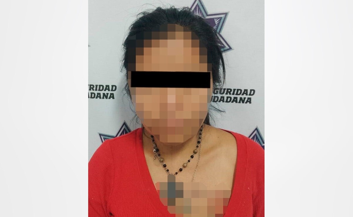 Detienen a mujer por amarrar y golpear a su hija de tres años en la capital de SLP. Foto: Especial