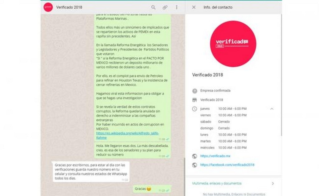 Verificado 2018 analizará cadenas electorales en Whatsapp