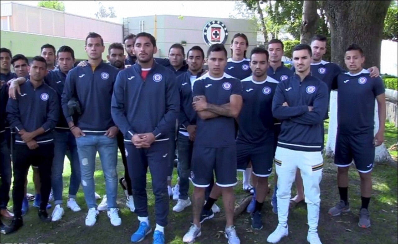 Plantilla de Cruz Azul. Foto: @Cruz_Azul_FC Siguiendo Siguiendo a @Cruz_Azul_FC