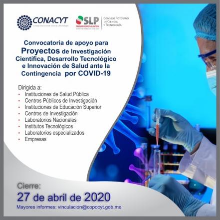 Llama Copocyt a científicos potosinos a desarrollar tratamientos contra el Covid-19