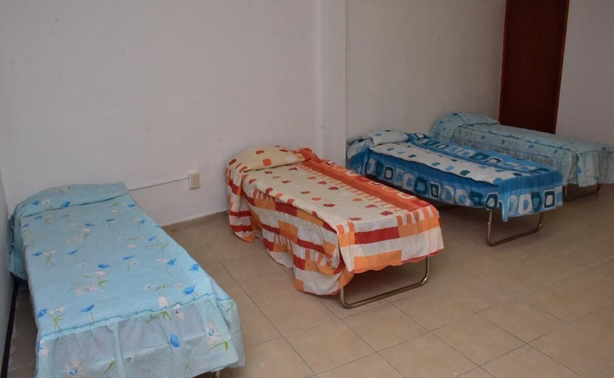 El albergue fue habilitado tras presentarse fuertes lluvias en SLP. Foto: Especial