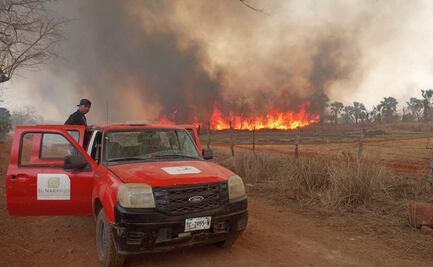 Liquidan incendio forestal en Santa María del Río, SLP, pero comienza uno nuevo en El Naranjo