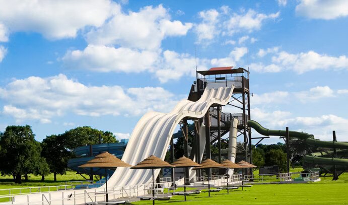 Tobogán en balneario El Gogorrón. Foto: Foto: FB, gogorron.com.mx