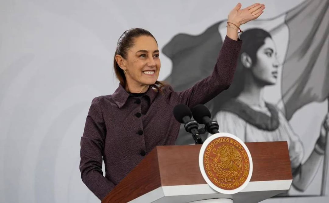 La presidenta Claudia Sheinbaum encabeza la conferencia de prensa mañanera del lunes 09 de marzo, desde el Hospital Oncológico para la Mujer “La Pastora”, en la Gustavo A. Madero, Ciudad de México. Foto Hugo Salvador El Universal