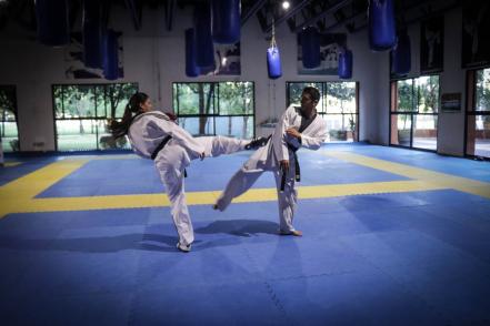 Melissa Oviedo, joven promesa potosina en Taekwondo