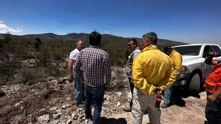 Controlado, incendio forestal en el cerro de El Sabino, en los límites de SLP y Zacatecas