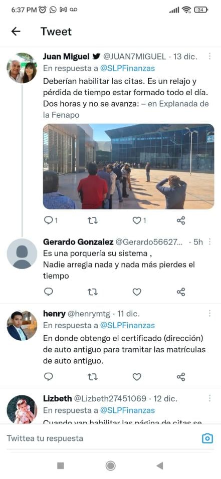 Usuarios en redes reportan inoperancia en servicios de trámites vehiculares en SLP