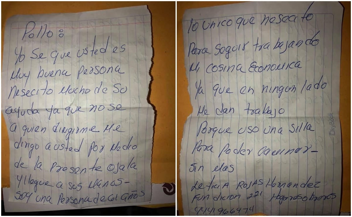“En ningún lado me dan trabajo”; mujer manda carta a Gallardo para pedirle ayuda