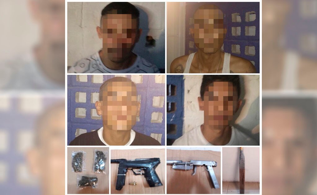 Aseguran a cuatro por allanamiento y daño a propiedad privada 