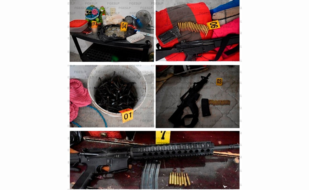 Aseguran armas y droga en Santa María del Río 