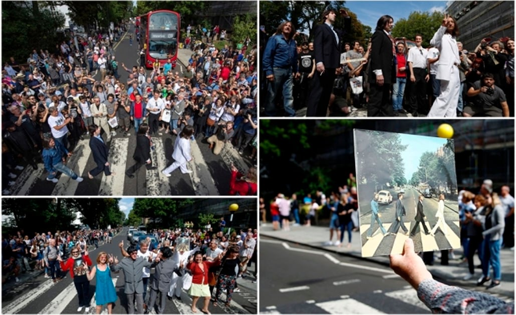 La beatlemanía paraliza Abbey Road en el 50 aniversario de la icónica foto