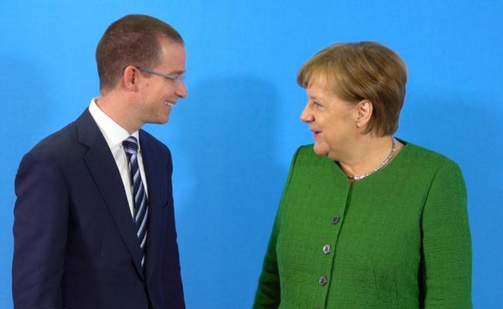 Ricardo Anaya sostuvo un encuentro en Berlín con la canciller alemana, Angela Merkel. Foto: Especial