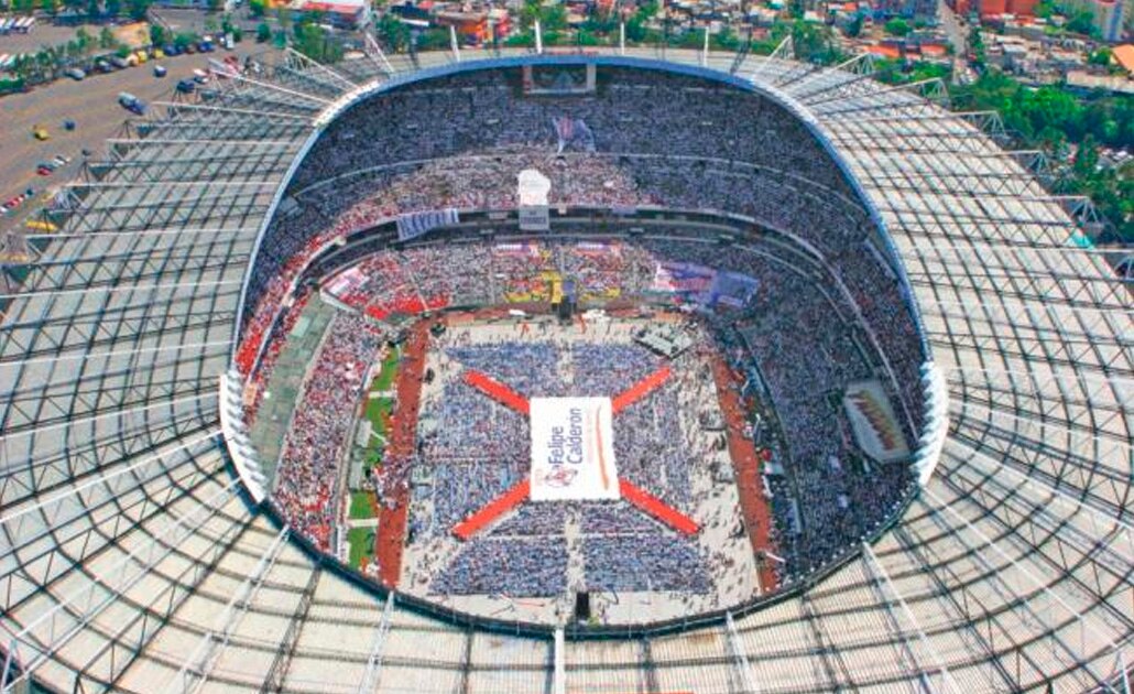 Cierre de campaña de Peña costó 22.8 mdp en el Azteca