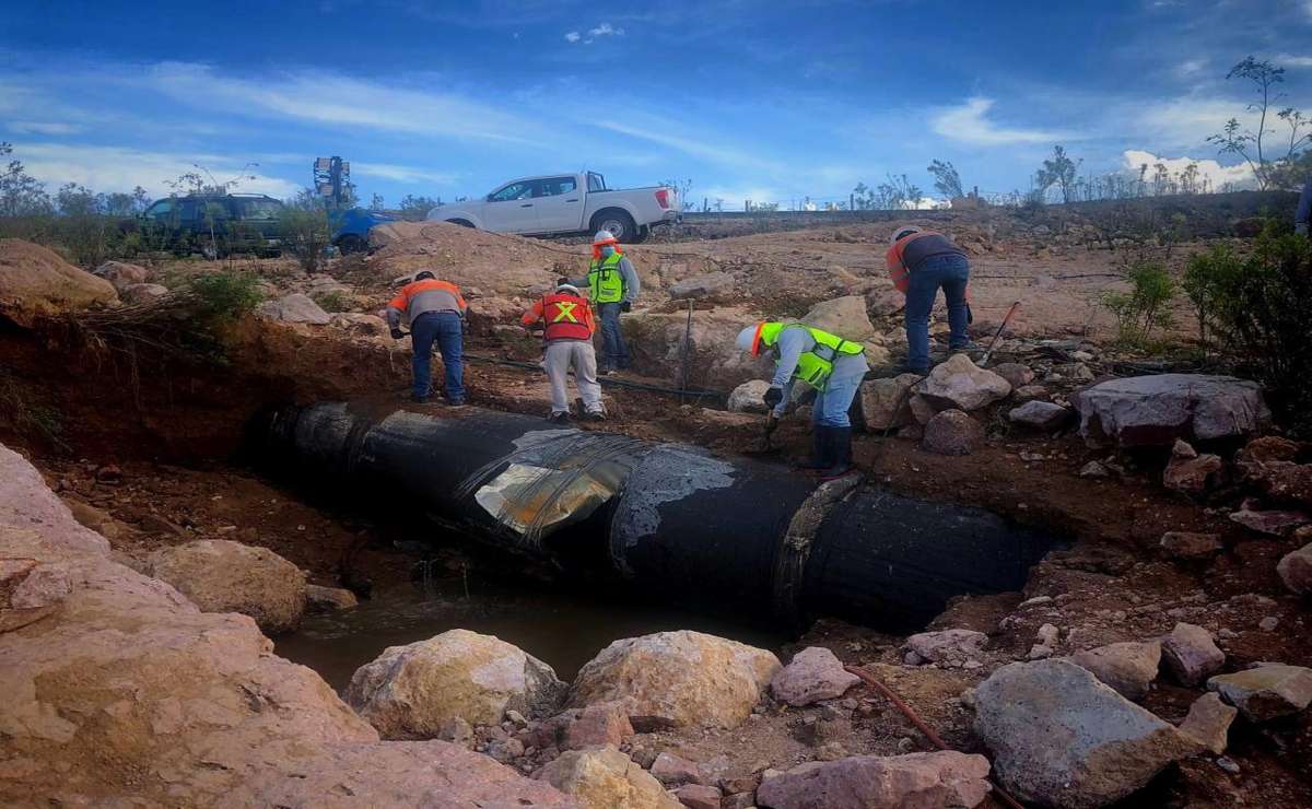 Interapas entregará agua en pipas mientras se repara fisura en acueducto de El Realito