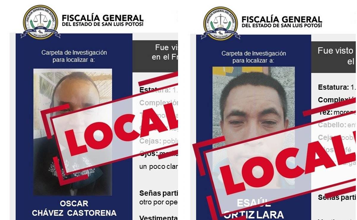 Localizan a dos hombres reportados como desaparecidos en SLP; continúa búsqueda de dos adolescentes. Foto: Especial