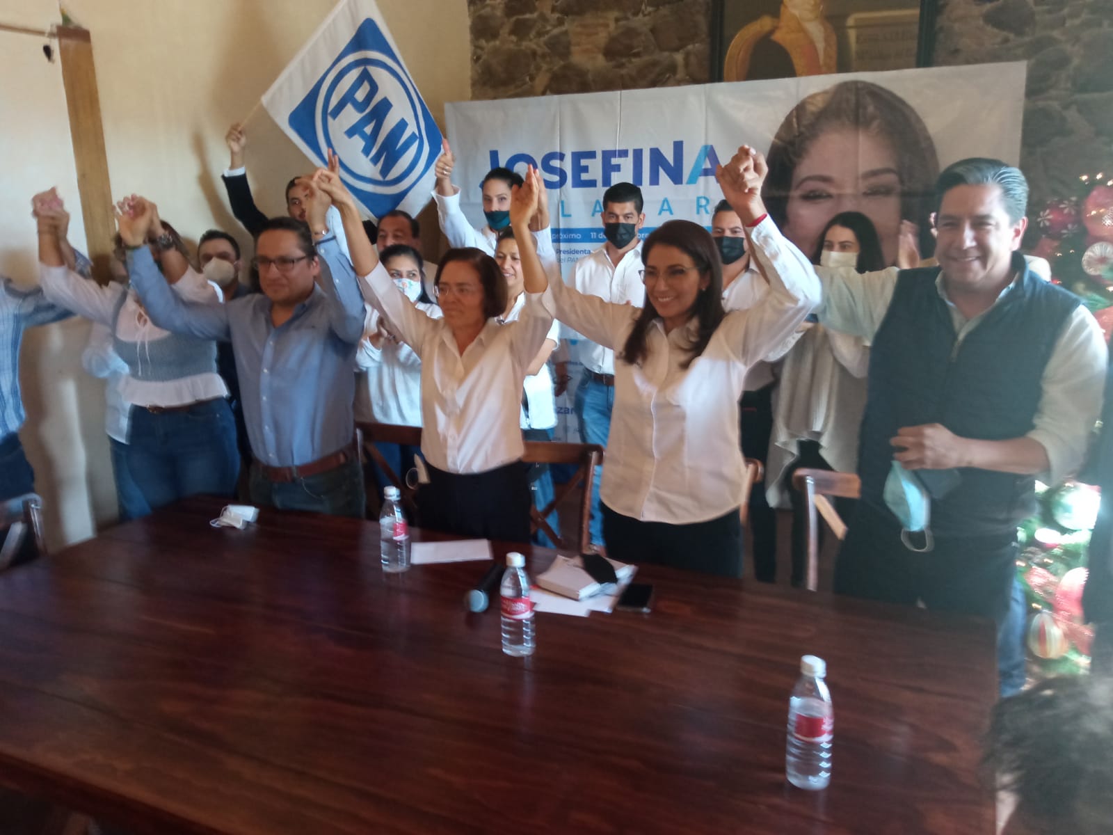 Declina Lidia Argüello a favor de Josefina Salazar en busca de la dirigencia del PAN en San Luis Potosí. Foto: Especial