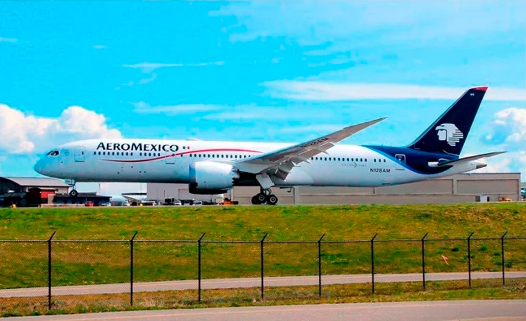 Fallece pasajero en avión de Aeroméxico; lamenta aerolínea el deceso