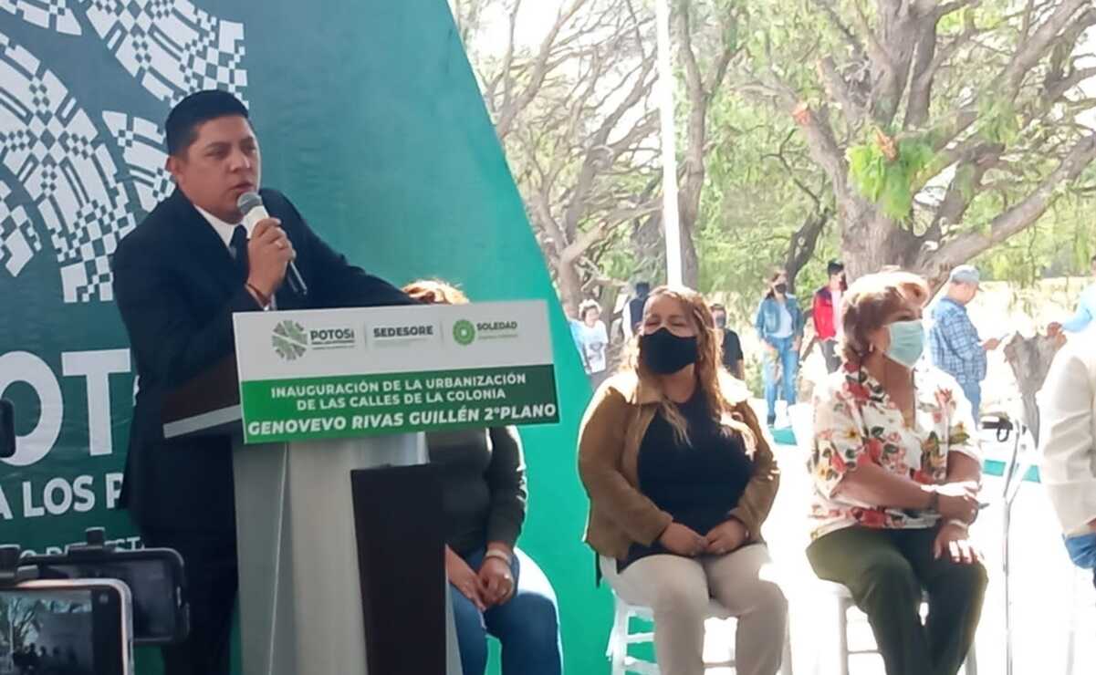 Ricardo Gallardo dijo que planteará a AMLO que se puedan retomar las obras del aeropuerto para culminarlo antes de que termine el sexenio. Foto: Samuel Estrada