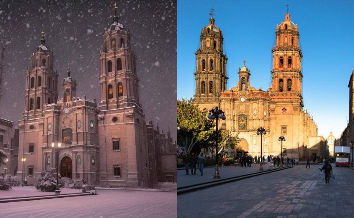 Con Inteligencia Artificial, difunden FOTOS de la capital de SLP con nieve