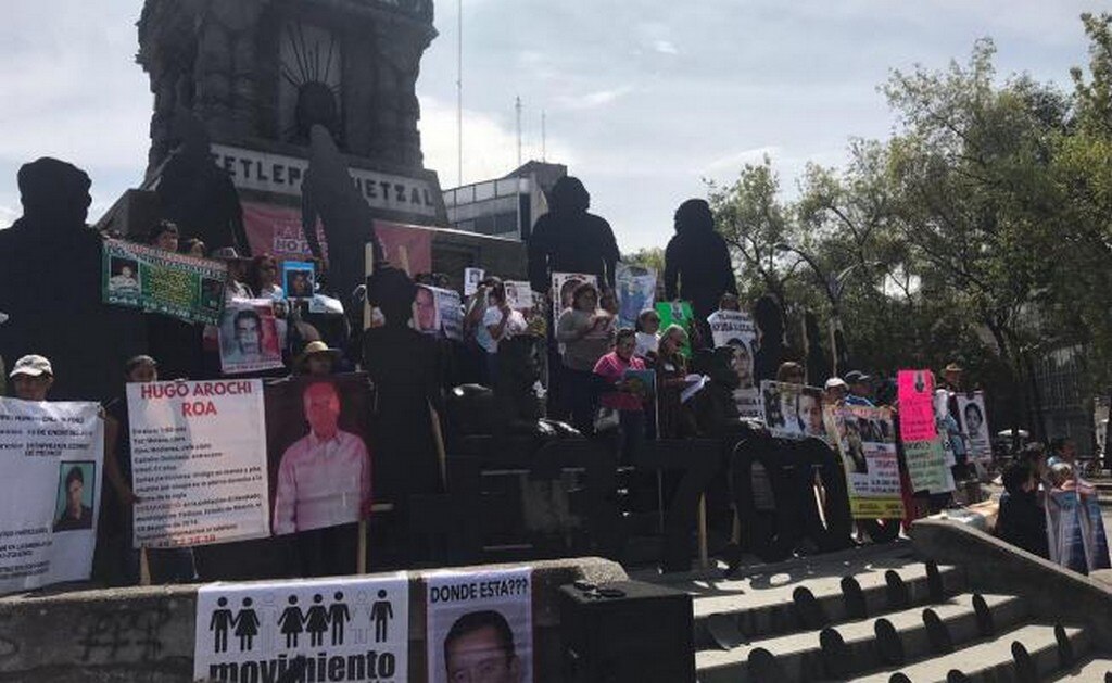 Realizan mitin en CDMX por desaparición de más de 37 mil personas en México