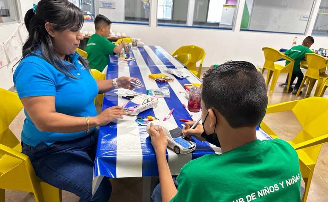 Club de Niñas y Niños, en instalaciones de BMW, ha beneficiado a mil 300 menores en Villa de Reyes. Fotos: Especiales