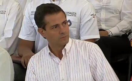  Reaparece Peña Nieto con sutura en la sien