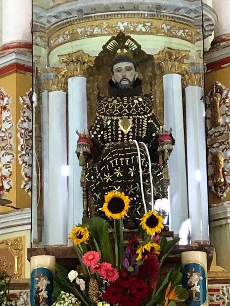 Francisco de Asís en la parroquia de Real de Catorce. Foto: AG