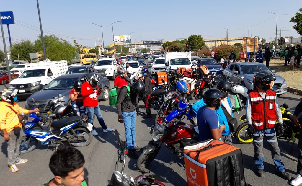 Esta es la ruta que seguirá la protesta de repartidores de comida en capital de SLP