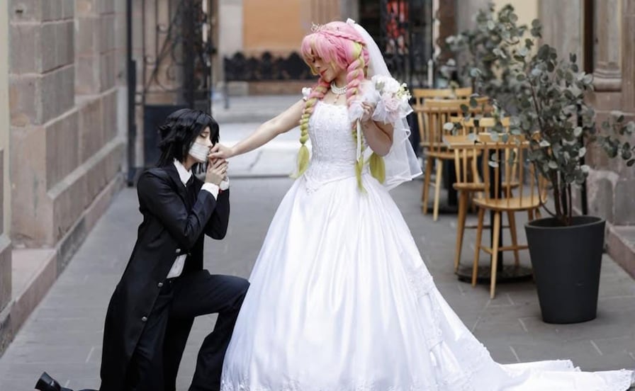 FOTOS: Del anime a las calles de San Luis Potosí: boda otaku causa revuelo en el Centro Histórico