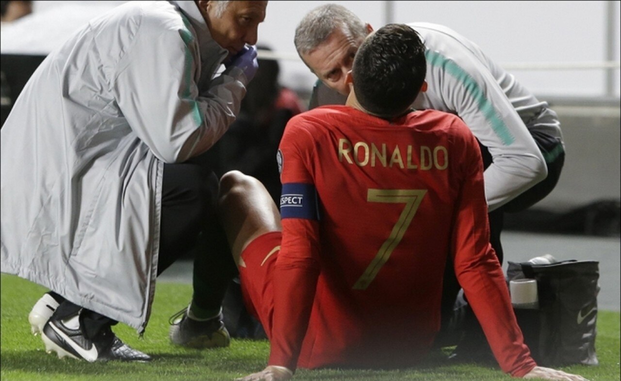 Lesión de Cristiano Ronaldo prende las alarmas en Portugal y Juventus