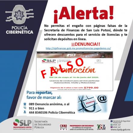 Denuncia Sefin fraude cibernético en descuentos para licencias de conducir